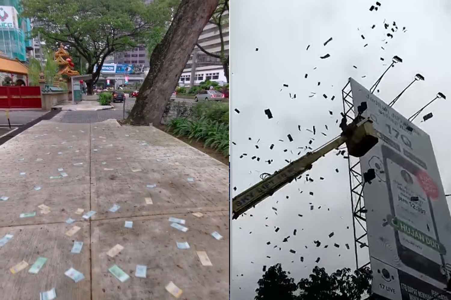 Kecoh duit jatuh dari langit di Kuala Lumpur, rupanya ini cerita sebenar